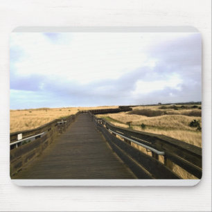 Auf dem Boardwalk, Long Beach, Washington Mousepad
