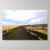 Auf dem Boardwalk, Long Beach, Washington Poster (Vorne)