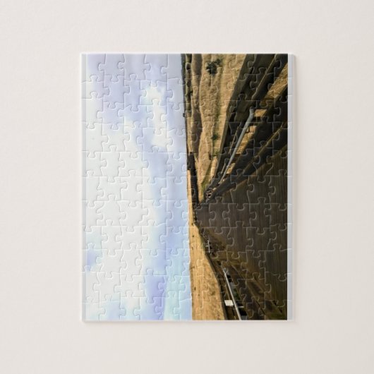 Auf dem Boardwalk, Long Beach, Washington Puzzle (Vertikal)