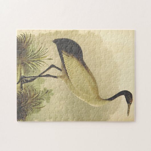 Auf dem Bodenpuzzle Stehender Vogel Puzzle (Horizontal)