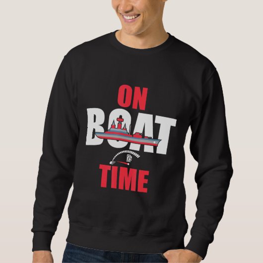 Auf dem Boot Bootsfahrer Captain ankern die Ziege Sweatshirt (Vorderseite)