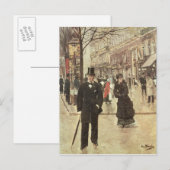 Auf dem Boulevard Postkarte (Vorne/Hinten)