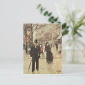 Auf dem Boulevard Postkarte (Stehend Vorderseite)