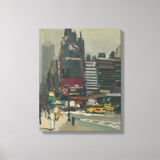 Auf dem Bürgersteig 2012 Leinwanddruck (Vorderseite)