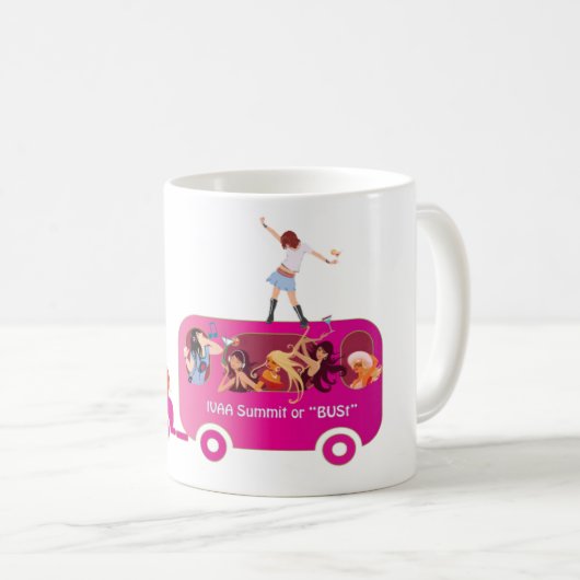Auf dem Bus-Logo Kaffeetasse (VorderseiteRechts)