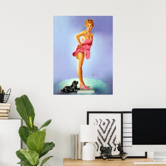 Auf dem Button Skalieren nach oben Poster (Heimbüro)