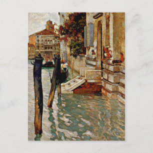Auf dem Canale Grande, Venedig - Gemälde von Frits Postkarte