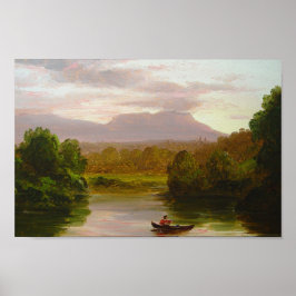 Auf dem Catskill Creek, Sunset (Cole 1845-47) Poster