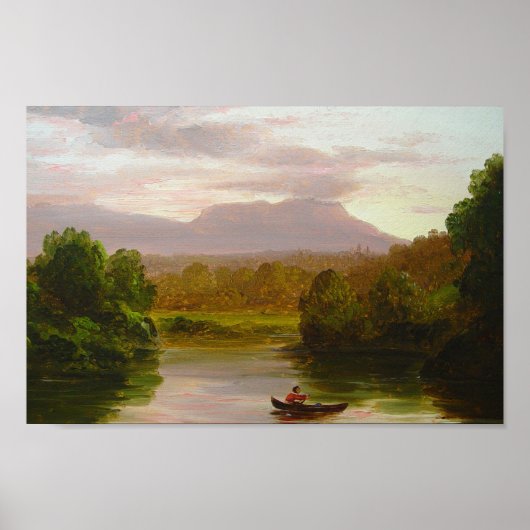 Auf dem Catskill Creek, Sunset (Cole 1845-47) Poster (Vorne)