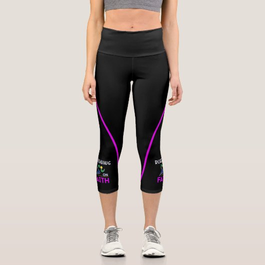 Auf dem Christlichen Zweitplatzierten des Glaubens Capri Leggings (Vorderseite)