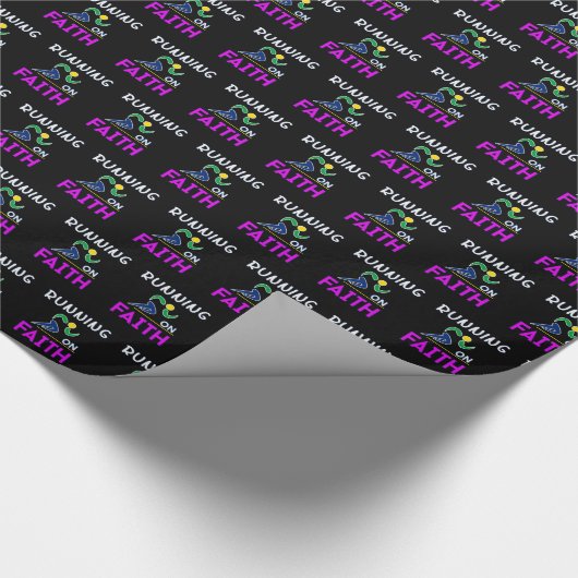 Auf dem Christlichen Zweitplatzierten des Glaubens Geschenkpapier (Ecke)