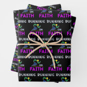 Auf dem Christlichen Zweitplatzierten des Glaubens Geschenkpapier Set (Beispiel)