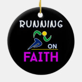 Auf dem Christlichen Zweitplatzierten des Glaubens Keramik Ornament (Hinten)