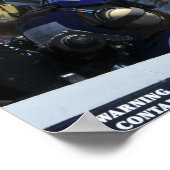 Auf dem Cockpit wird eine Rettungsübung durchgefüh Poster (Ecke)