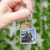 Auf dem Cockpit wird eine Rettungsübung durchgefüh Schlüsselanhänger (Hand)