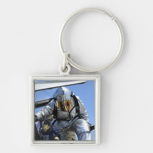 Auf dem Cockpit wird eine Rettungsübung durchgefüh Schlüsselanhänger (Vorne)