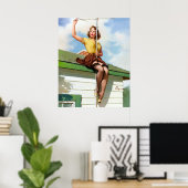 Auf dem Dach des Buttons nach oben Poster (Heimbüro)