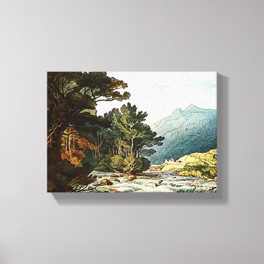 Auf dem Dart gepackte Leinwand drucken (Vorderseite)