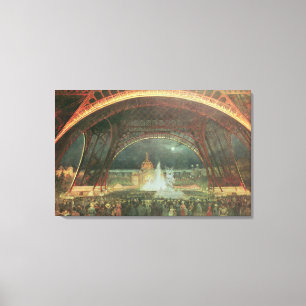 Auf dem Esplanade der Champions de Mars Leinwanddruck