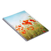 Auf dem Feld nahe Pappchen. Wilde Blume im Frühlin Notizblock (Rechte Seite)