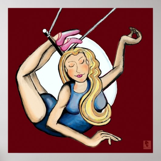 Auf dem fliegenden Trapez Poster (Vorne)