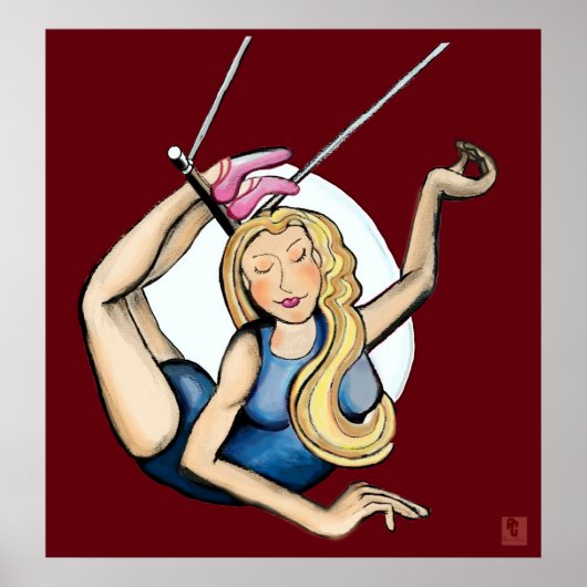 Auf dem fliegenden Trapez Poster (Vorne)