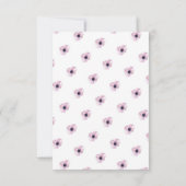 Auf dem Floral Bicycle Neue Adresse Zuhause bewege Ankündigung (Rückseite)