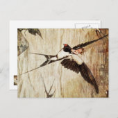 Auf dem Flügel Postkarte (Vorne/Hinten)