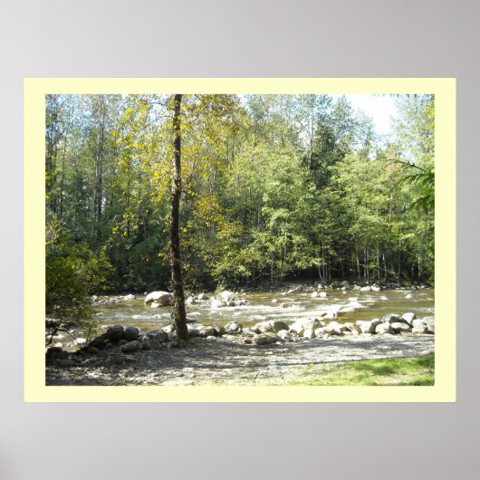Auf dem Fluss Poster (Vorne)