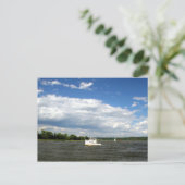 Auf dem Fluss Postkarte (Stehend Vorderseite)