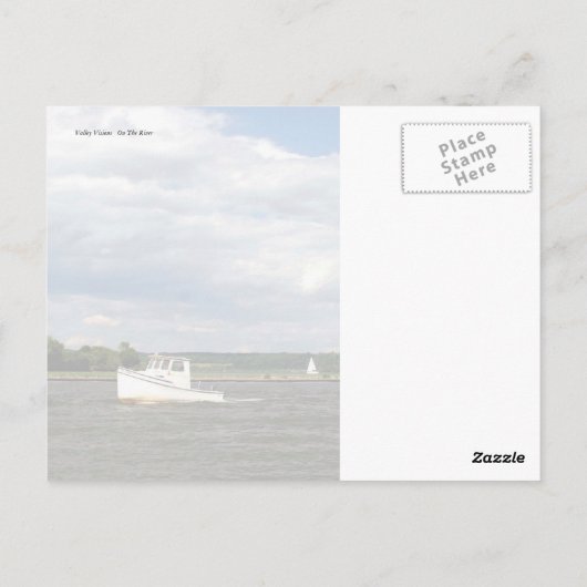 Auf dem Fluss Postkarte (Rückseite)