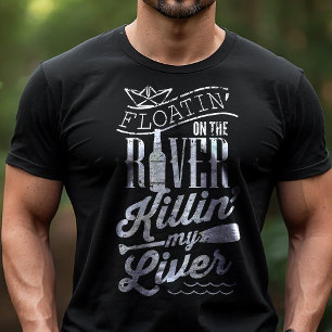 Auf dem Fluss treiben und meine Leber ruinieren Lu Tri-Blend Shirt