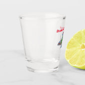 Auf dem Fly Travel Maskottchen Hübsch rosa Schnapsglas (Links)