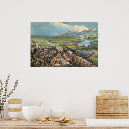 Auf dem gesamten Kontinent - FFB Palmer Fine Art P Poster (Küche)