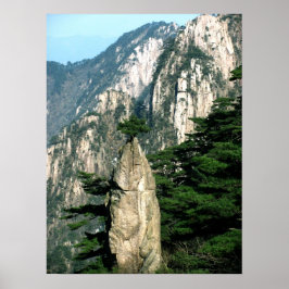 Auf dem Gipfel - Huangshan Poster