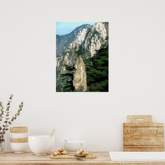 Auf dem Gipfel - Huangshan Poster (Küche)