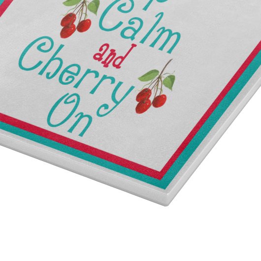 Auf dem Glasfaser-Schneidebrett die Ruhe und die K Schneidebrett (Ecke)