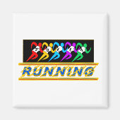 Auf dem Glaubensmagnet laufen Magnet (Vorne)