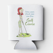 Auf dem Golfplatz Dosenkühler (Rückseite)