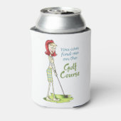 Auf dem Golfplatz Dosenkühler (Kanne Rückseite)