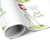 Auf dem Golfplatz Geschenkpapier (Rolleneckpunkt)