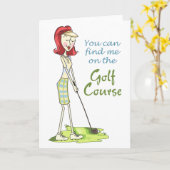 Auf dem Golfplatz Karte (Gelbe Blume)