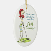 Auf dem Golfplatz Keramik Ornament (Rechts)