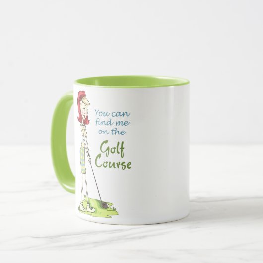 Auf dem Golfplatz Tasse (Vorderseite Links)