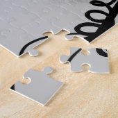 Auf dem Grid: Abstrakt Schwarz und Grau Puzzle (Seite)