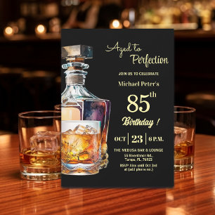 Auf dem Höhepunkt gereifter Whisky zum 85. Geburts Einladung