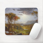 Auf dem Hudson 1860 (Öl auf Leinwand) Mousepad (Mit Mouse)