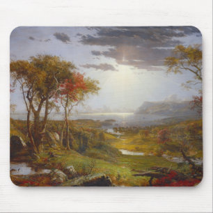 Auf dem Hudson 1860 (Öl auf Leinwand) Mousepad