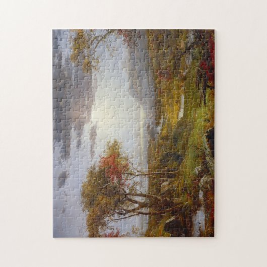 Auf dem Hudson 1860 (Öl auf Leinwand) Puzzle (Vertikal)