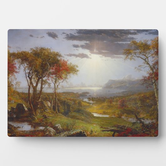 Auf dem Hudson River, 1860 (Öl auf Leinwand) Fotoplatte (Vorderseite)